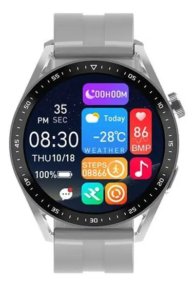 Smartwatch HW3 Pro Original – Tela AMOLED 1.43”, GPS, 5ATM, Saúde e Fitness
