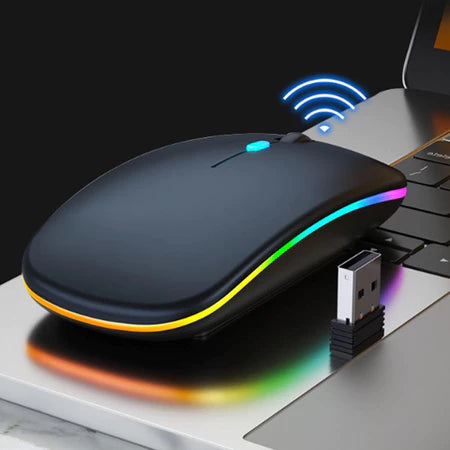 WaveCharge RGB – Mouse Sem Fio Recarregável 2.4GHz
