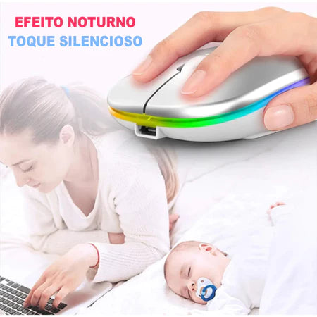 WaveCharge RGB – Mouse Sem Fio Recarregável 2.4GHz