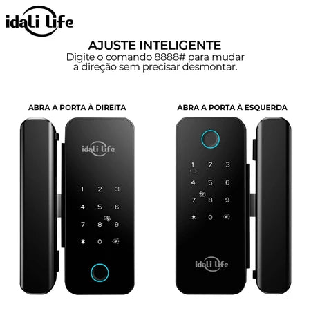 SecureTouch Pro – Fechadura Inteligente WiFi Biometria IDALI LIFE