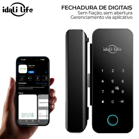 SecureTouch Pro – Fechadura Inteligente WiFi Biometria IDALI LIFE