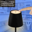 TouchLight Pro – Abajur LED Recarregável Dimerizável