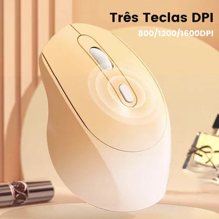 DualConnect Pro – Mouse Sem Fio Recarregável 2.4GHz & Bluetooth