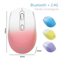 DualConnect Pro – Mouse Sem Fio Recarregável 2.4GHz & Bluetooth