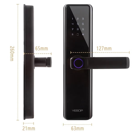 YESOP Smart Ultra – Fechadura Digital 5 em 1 WiFi TUYA