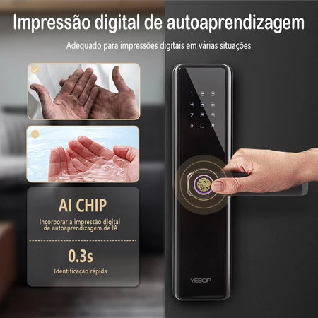 YESOP Smart Ultra – Fechadura Digital 5 em 1 WiFi TUYA