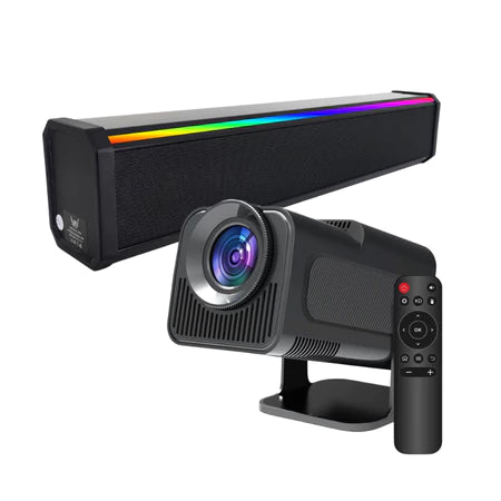 HY320 SoundMax 4K + caixa de som Soundbar