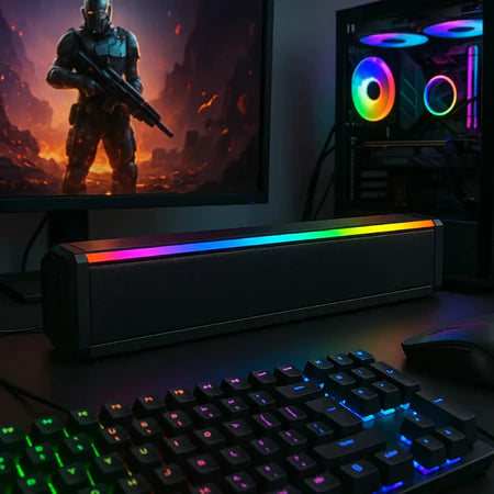 HY320 SoundMax 4K + caixa de som Soundbar