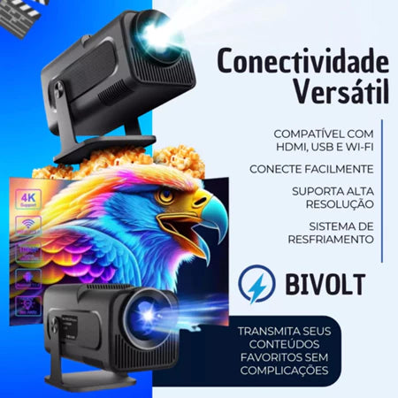 HY320 SoundMax 4K + caixa de som Soundbar