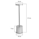 LuxTouch Metal – Luminária LED Recarregável de Mesa