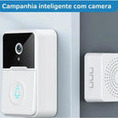 Campainha com Câmera Vídeo Porteiro Sem Fio Wi-Fi HD