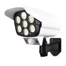 Luminária Solar Parede Sensor Presença 3 funções Falsa Câmera