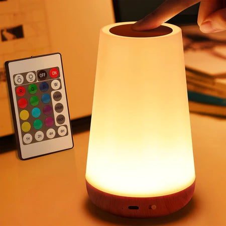 DreamLight 13C – Luminária Touch RGB Recarregável com Controle